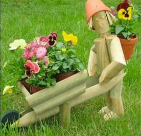 Flowerpot Figures Garden Ornaments.