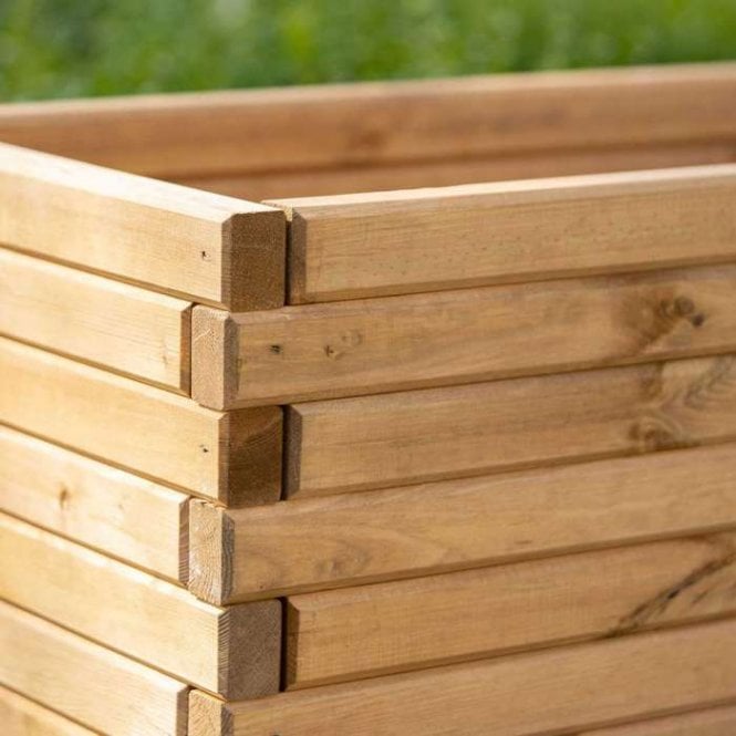1.8m Pine Raised Trough Planter