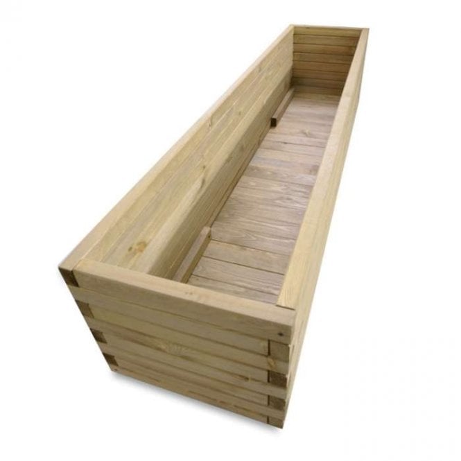 1.8m Pine Raised Trough Planter