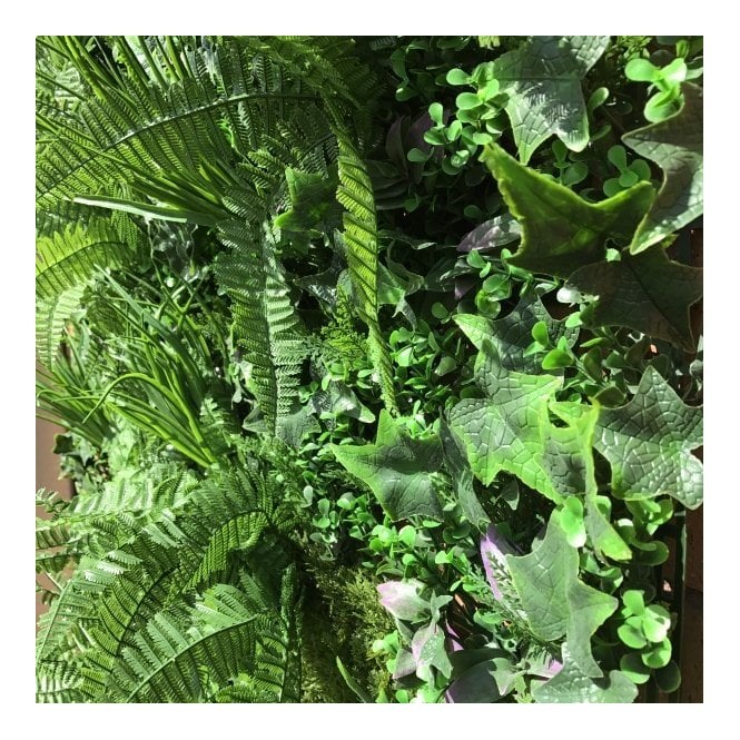 1m Artificial Instant Green Wall Hedge Panel - Mixed Plants