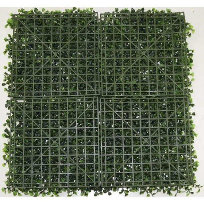 1m Artificial Instant Green Wall Hedge Panel - Mixed Plants