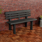 2 Seater Weather Resistant Waterproof Outdoor Plastic Garden Bench