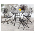 4 Seat Mosaic Bistro Set - Table & 4 Folding Chairs