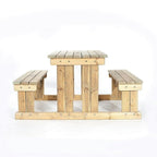 4 Seater Easy Access Walk-in Wooden Picnic Table
