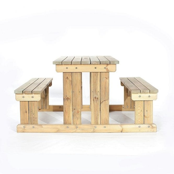 4 Seater Easy Access Walk-in Wooden Picnic Table