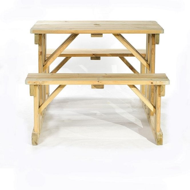 4 Seater Easy Access Walk-in Wooden Picnic Table