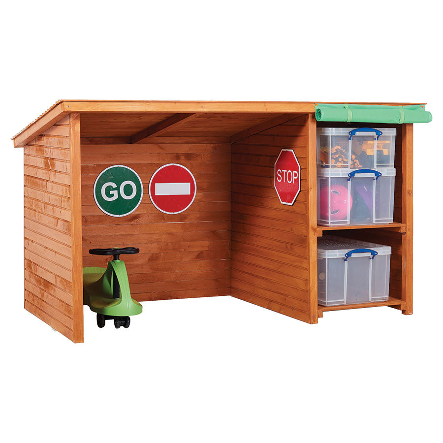 Wooden Bike Shed + Storage