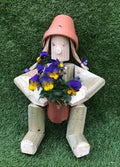 Flower Pot Figure - Sitter