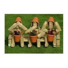Flowerpot figure - Three Wiseguys