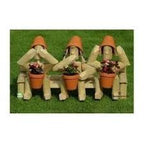 Flowerpot figure - Three Wiseguys