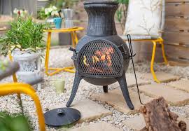 Steel Squat Pewter Effect Chiminea