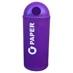 Slimline Classic Recycling Bin with White Messaging 52 Litre