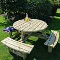 Eight Seater Round Picnic Table
