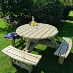 Eight Seater Round Picnic Table