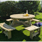 Eight Seater Round Picnic Table