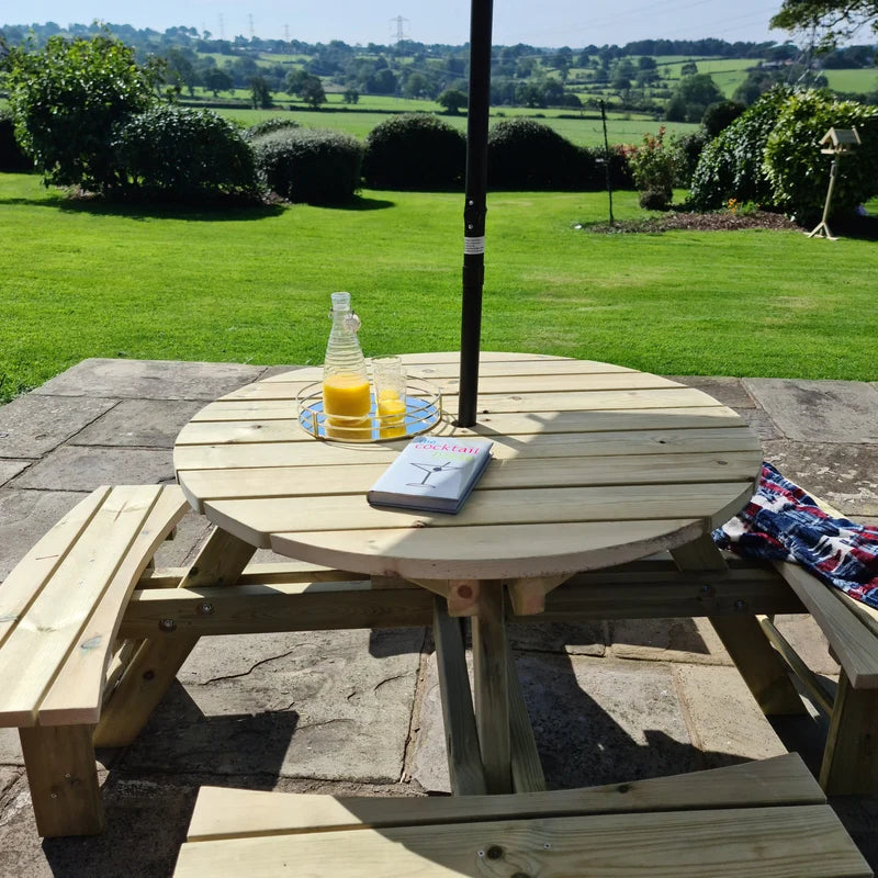 Eight Seater Round Picnic Table