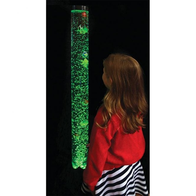 Bubble Light Tube Remote Control, 10 plastic fish, Wall Bracket – 120cm