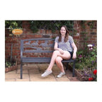Cast-Iron Bench with Horse Design