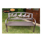 Cast-Iron Bench with Horse Design