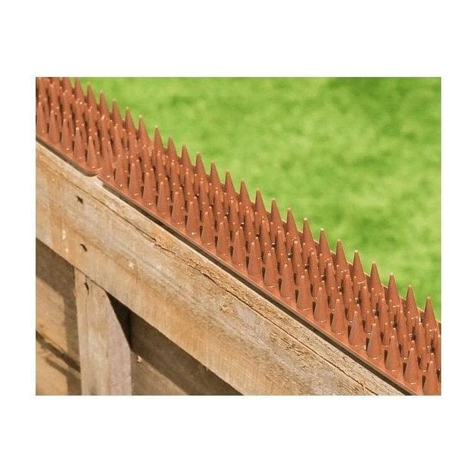 Fence and Wall Spikes - Brown - Cat Repellent Security Spikes