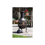Chiminea Medium Steel Bronze Effect Patio Heater