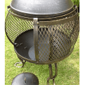 Chiminea Medium Steel Bronze Effect Patio Heater