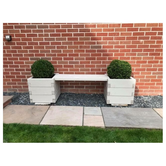 Devonshire Bench and Planters