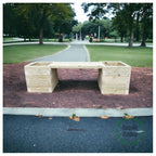 Devonshire Bench and Planters