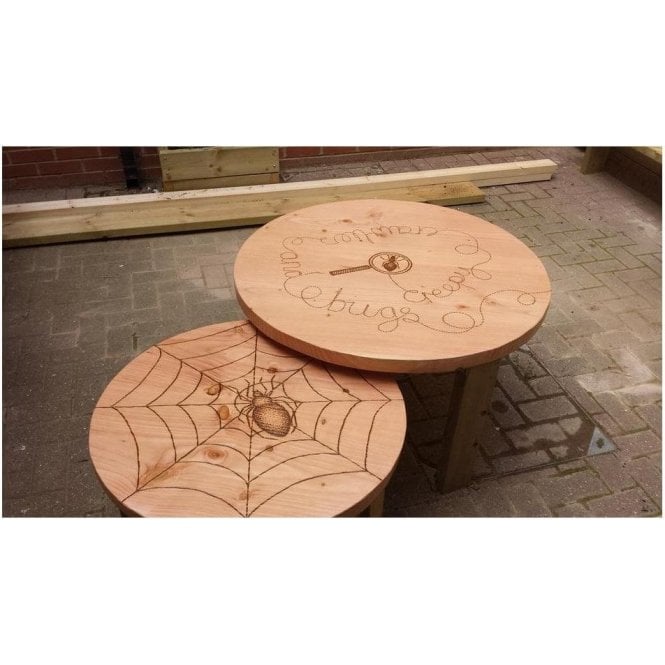 Engraved Wooden Table