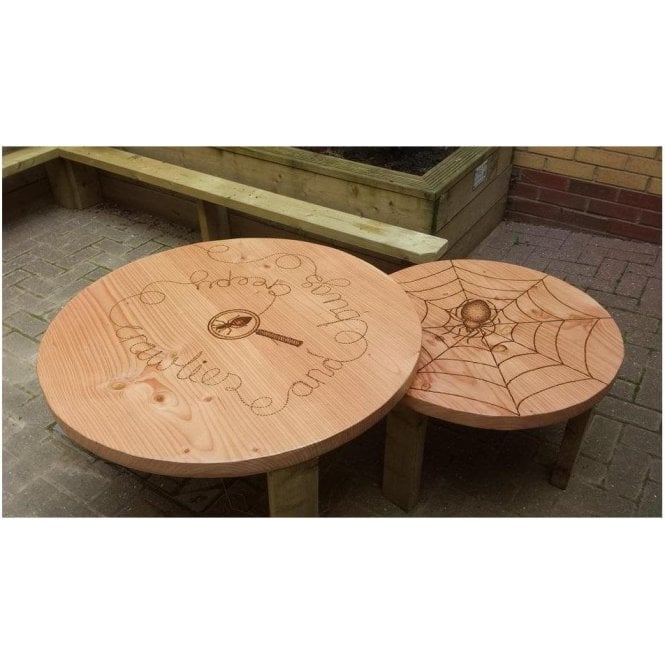 Engraved Wooden Table