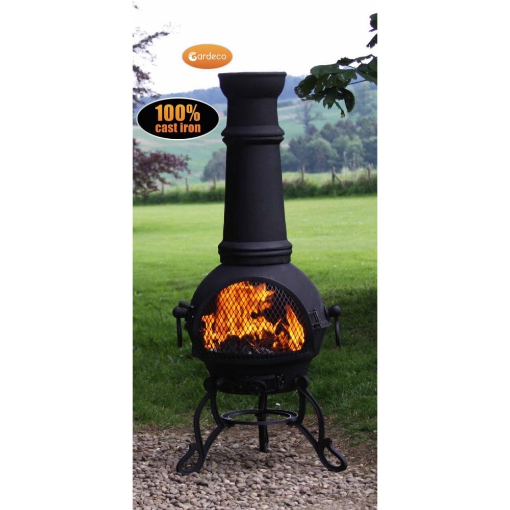 X-Large Chiminea in Black
