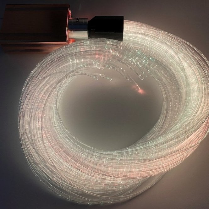 Fibre Optic Sensory Light System 16W light Source & 100 x 1.5m Long Tails
