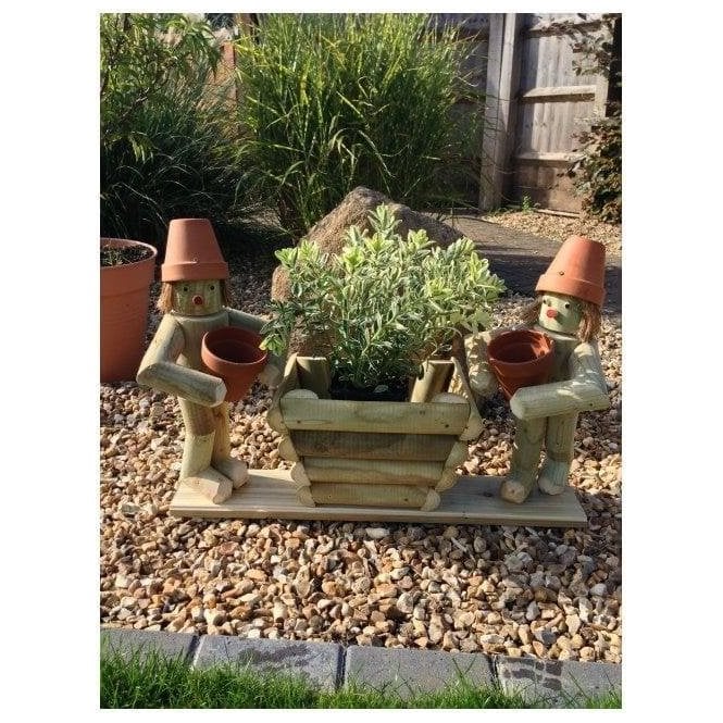 Flower Pot Man - X 2 Men with Small Planter