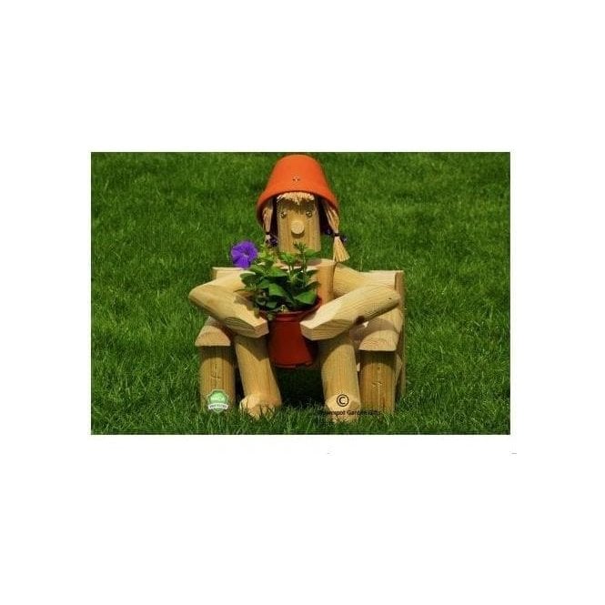 Flowerpot Figure - Sitting in Chair
