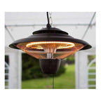 Hanging Patio Heater in Black with Remote control