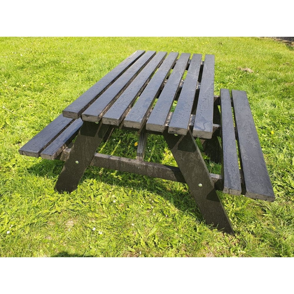 Large Recycled Plastic Composite Rectangle Picnic Bench
