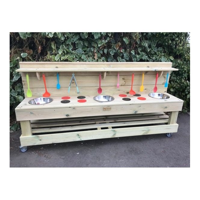 Large Triple Sink Mud Kitchen