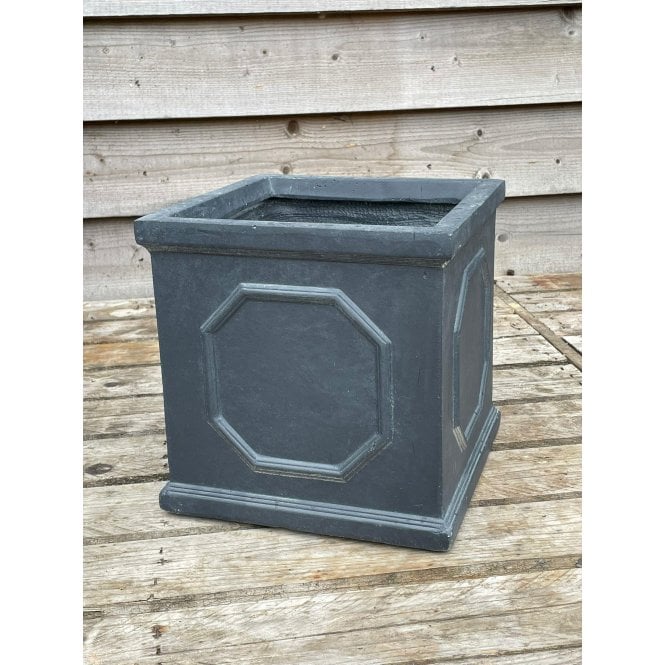 Lead Effect Square Planter