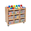 Mobile Art Resources Trolley with 24 Trays
