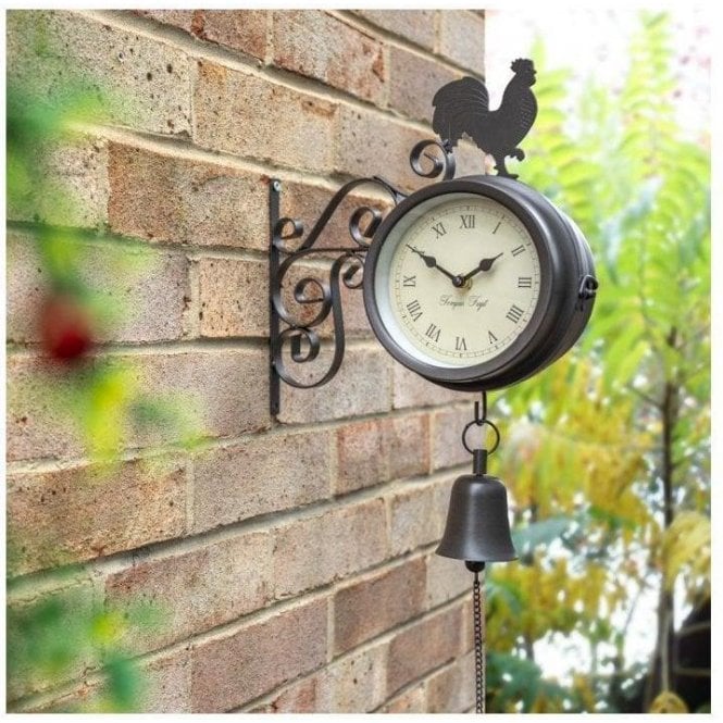 Outdoor Clock and Thermometer