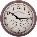 Outdoor Wall Clock & Weather Station, Numerical - 38cm