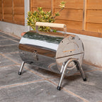 Portable Barrel Charcoal Barbecue / BBQ - Camping