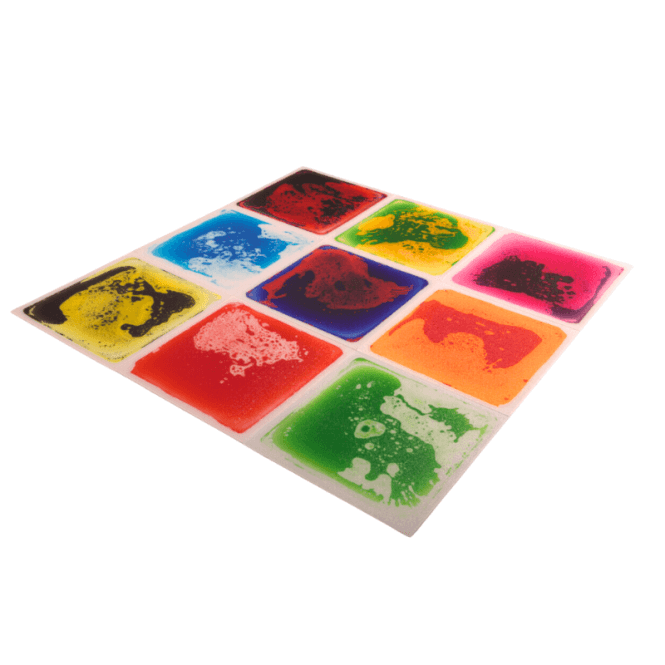 Sensory Liquid Gel Floor Tiles 30x30cm -9 Tiles
