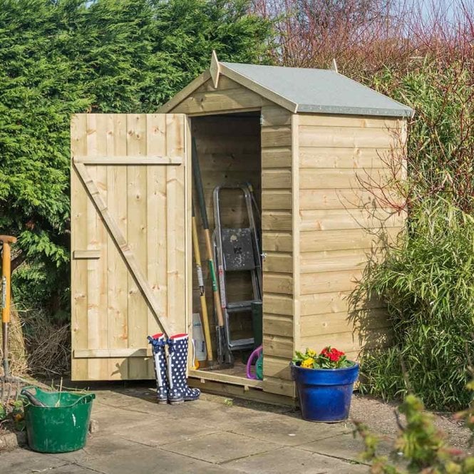 Small Garden 4ft x 3ft Wooden Shed