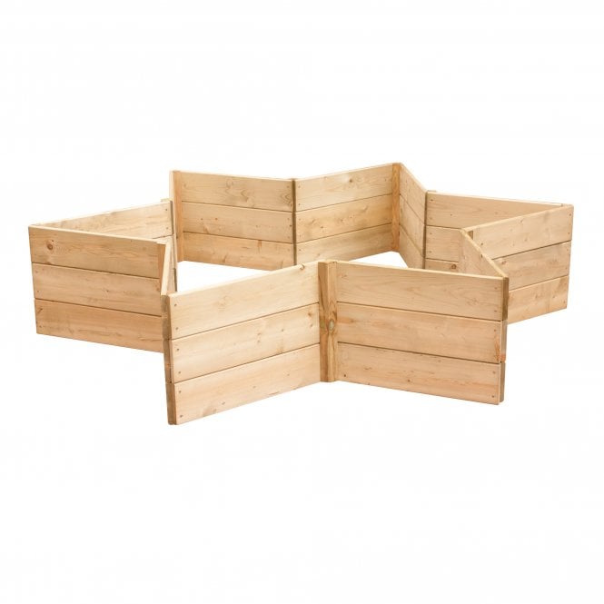 Star Shaped Garden Raised Bed Planter