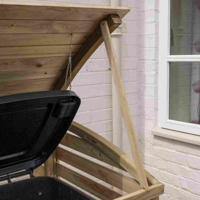 Wooden Wheelie Bin Store x 3
