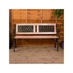 Twin Cross Iron Bench
