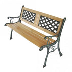 Twin Cross Iron Bench