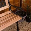 Twin Cross Iron Bench