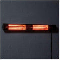Wall Mounted Electric Patio Heater Remote Control Black